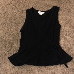 Black Tie Blouse (Tank Top)